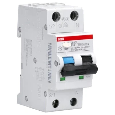 Bild av ABB 2CSR255180R1105 Personskyddsautomat 6kA, B karakteristik, typ A DS201 B10 A30
