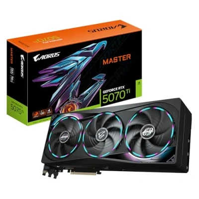 Bild av GIGABYTE GeForce RTX 5070 Ti AORUS Master 16GB GDDR7 RAM Grafikkort