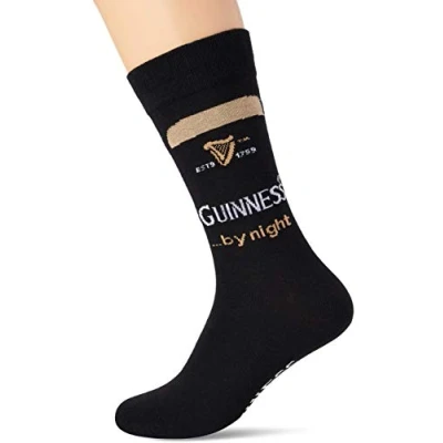 Bild av Guinness BLK nattstrumpor för män, Svart (svart svart), en storlek, one size