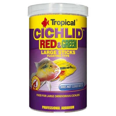 Bild av Tropical Cichlid Red &amp; Green Large Sticks 1000 ml