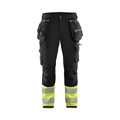 Bild av VARSELBYXA 1993 1642 4 VÄGS STRETCH SVART/VARSELGUL D116 Beijerbygg Byggmaterial