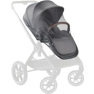 Bild av Hauck Universal Myggnät för barnvagn och Anti riv tyg, Lätt att fästa tvättbar i tvättmaskin Vikbar Grå