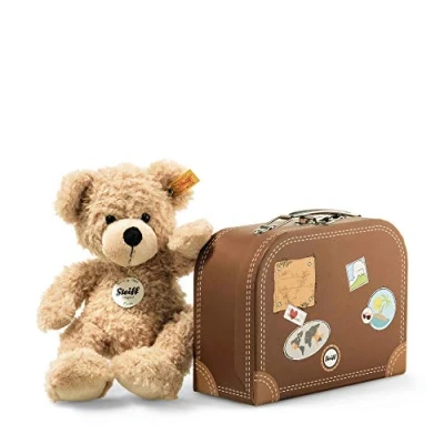Bild av Steiff 111471 Fynn 28 Nallebjörn i Resväska, cm, Beige