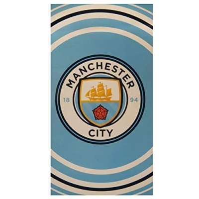 Bild av MANCHESTER City Club Licensed Man Pulse handduk 70 x 140 cm ungefär