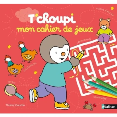 Bild av T&#039;choupi Mon cahier de jeux : labyrinthes, différences, points à relier, coloriages ... Plus 100 pour s&#039;amuser Dès 2 ans