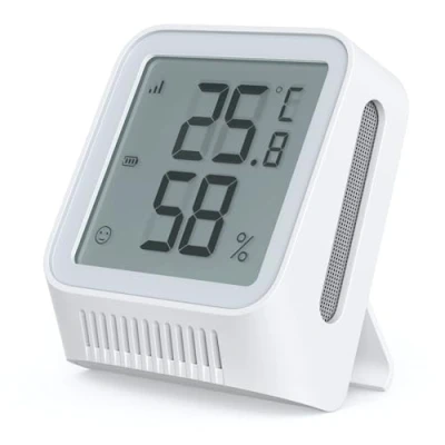 Bild av X sense WLAN termometer, hygrometer inomhus, rumstermometer med app, anpassat komfortområde, termohygro datalogger, smiley indikator, kompatibel Alexa, STH0A endast basstation