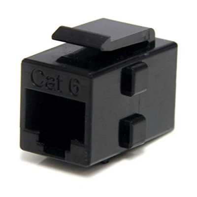 Bild av StarTech.com Cat 6 RJ45 Keystone Jack network coupler F/F black Svart