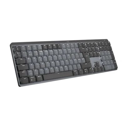 Bild av Logitech MX Mechanical trådlöst bakgrundsbelyst tangentbord, linjära brytare, belysta tangenter, Bluetooth, USB C, macOS, Windows, Linux, iOS, Android, Metal , Layout Pan Nordic QWERTY Grå