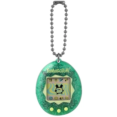 Bild av Bandai tamagotchi Original Color Collection Green virtuellt elektroniskt djur interaktiv leksak på italienska grön för barn från 8 år och äldre 46010