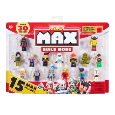 Bild av MAX Build More Minifigurset (15 figurer) kompatibelt med andra stora märken (olika figurstilar) från ZURU