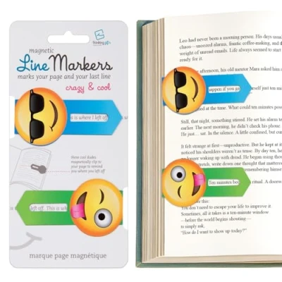 Bild av Linemarker Page Marker Book Holder Magnetic Bookmarks Set of 2 Magnet Clip for Reading Gift Idea Readers, Lovers