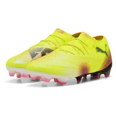 Bild av Puma Future 8 Ultimate LOW Fotbollsskor fasta dobbar, Storlek: 47, Yellow alert/black/sun struck Textil/syntet