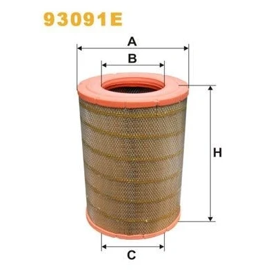 Bild av WIX FILTERS 93091E Filtre à air 445 303 Cartouche filtrante SCANIA: P,G,R,T series, 4 series