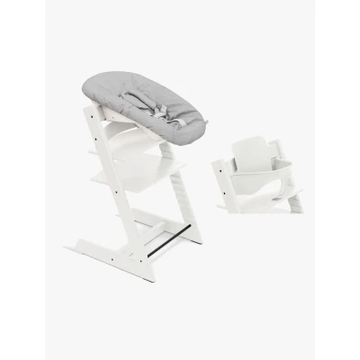 Bild av Stokke Tripp Trapp Matstol Bundle inkl. Newborn Set, White/Grey
