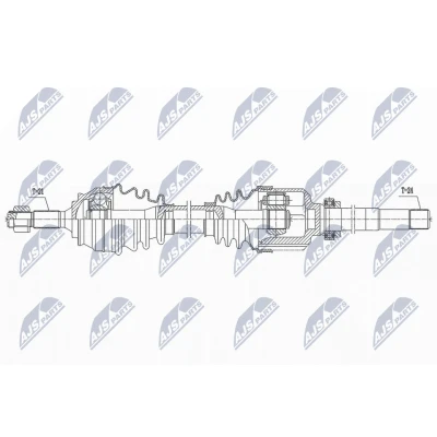 Bild av Drivaxel, framaxel höger, citroën c4 cactus, cactus van, 1611524180, 9677477180