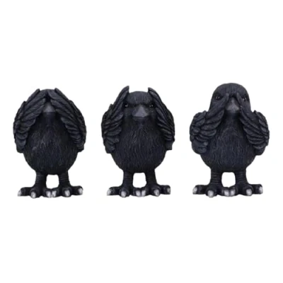 Bild av Nemesis Now Three Wise Ravens, Svart, 8,7 cm (B6023V2)