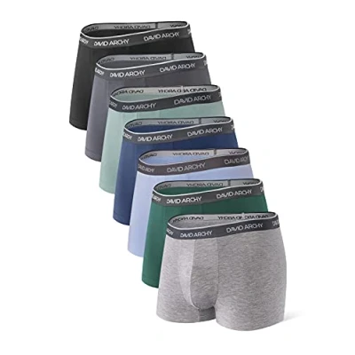 Bild av DAVID ARCHY boxershorts för herr, herrkalsonger, herrunderkläder, bambu, multipack, ultramjuka och andningsbara, XL