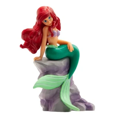 Bild av Bullyland 12310 figur Arielle på stenar från Walt Disney Arielle, sjöjungfrun, ca 8,5 cm, detaljerad, perfekt som en liten gåva för barn 3 år