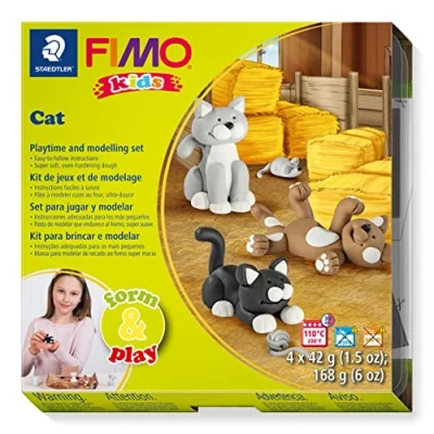 Bild av Staedtler Set Mod. clay FIMO kids F&amp;P Cat