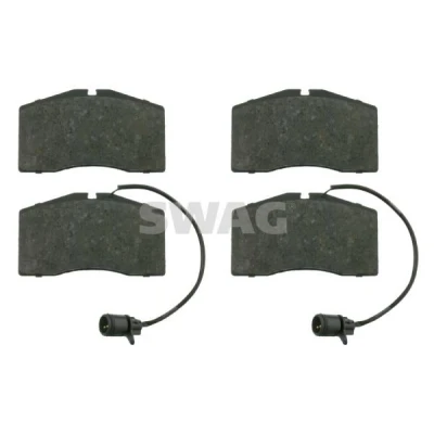 Bild av SWAG 30 91 6528 Jeu de plaquettes frein Essieu avant contact signal d&#039;usure inclus AUDI: A8 D2