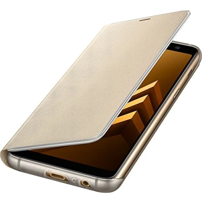 Bild av SAMSUNG Neon Flip Cover till Galaxy A8, Meddelanden Via Belysta kanter, Guld