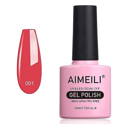 Bild av AIMEILI Röd Gel nagellack avlösbar gellack UV LED Soak Off lack Tropix Tropisk Punch (001) 10 ml