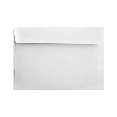 Bild av Netuno 25 vita ribbade kuvert DIN C5 utan fönster självhäftande lim med remsor 16,2 x 22,9 cm 120 g Aster Laid White stora eleganta för inbjudningar affärsbrev