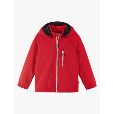 Bild av Reima Vantti Unisex Softshelljacka för barn, Storlek: 86, Tomato red