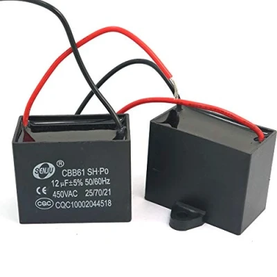 Bild av DollaTek 2 st CBB61 12uF 450V AC 50/60Hz strömmotor fläkt kondensator