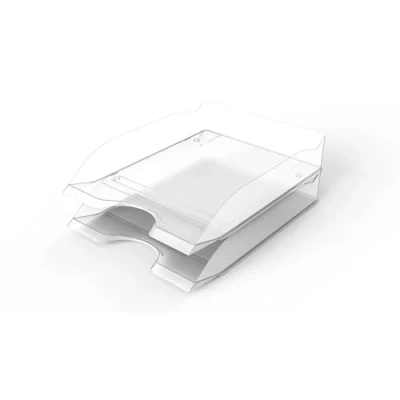 Bild av Durable Brevfack BASIC A4, transparent, förvaringsfack stapelbar, 6 stycken, 1701674400
