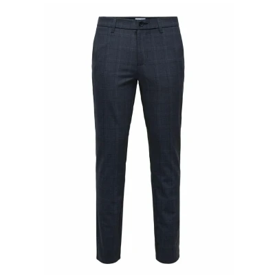 Bild av ONLY &amp; SONS Onsbrad Life Slim Check 0184 byxa, Klänning blues/check: , 28W / 32L