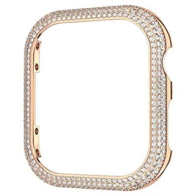 Bild av Swarovski Sparkling Apple Watch hölje, vita Pavé kristaller i en roséguldfärgad miljö, från Collection