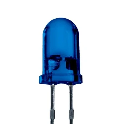 Bild av Lumetheus LED 5mm Färg Blå 5000 mcd 25 Stycken Lysdiod väldigt ljust 3V Diod 2 Pin LEDs diffus