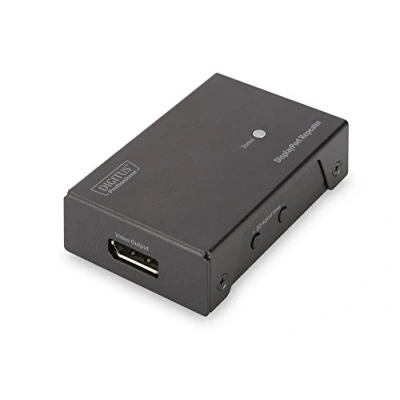 Bild av DIGITUS DS 52900 DisplayPort Repeater UHD 4K/60 Hz (HDTV: 3840 x 2160p) Max. 7 m Full HD (1920 1080p) 20 DP förlängare, signalförstärkare Mini USB strömförsörjning