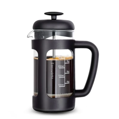 Bild av Easyworkz French Press Coffee Maker High Borosilicate Glass Maker, 350 ml, Black