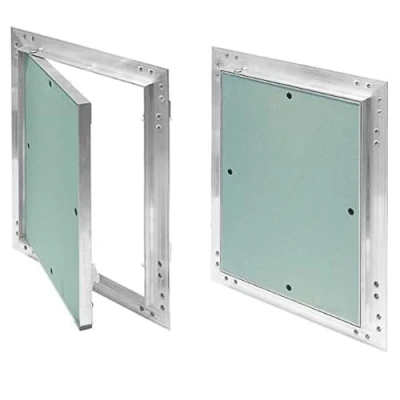 Bild av Revisionslock GK inlägg 150 x 200 mm gipsskiva 12,5 KRAL1 revisionsdörr revision underhållsdörr 15 20 cm underhåll rengöringslock underhållsöppning med aluminiumram våtrumslämplig grön gips