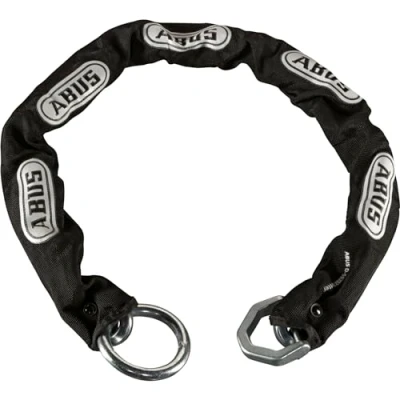 Bild av ABUS kedja 12KS för bromsskivslås granit Detecto XPlus 8008 extra säkring motorcyklar 12 mm tjock med textilslang