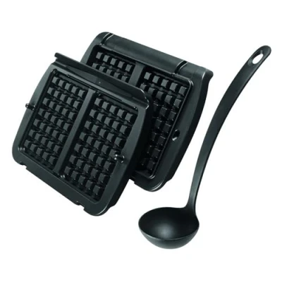 Bild av Tefal Våffelplattor XA7248 OptiGrill, lämplig för OptiGrill+ och Elite modell, inklusive slev, svart