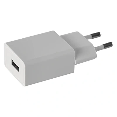 Bild av EMOS USB laddare/laddningsadapter med 1 utgång, strömförsörjning bas A utgångsström för mobiltelefon, smartphone, surfplatta, eBook läsare, kamera, MP3 spelare, vit, V0122