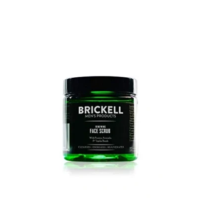 Bild av Brickell Renewing ansiktsskrubb för män naturlig och organisk djup exfolierande formulerad med jojobapärlor, kaffeextrakt pimpsten, 118 ml, doftande