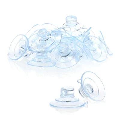 Bild av COM FOUR® 20x Sugkoppshållare för fairy lights Sugkrokar som dörrupphängningsverktyg Hållare med sugkopp dekoration vid festligheter (020 stycken genomskinlig)