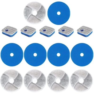 Bild av Cat Water Fountain Filter, 5 uppsättningar 4.13 &#039;&#039; Filter Ersättning för automatisk husdjur