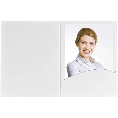 Bild av 1 x 100 Taiber porträttmapp Profi Line 10 15 vit liten