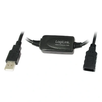 Bild av LogiLink 20 m USB A hane till en hona 2.0 repeterarkabel