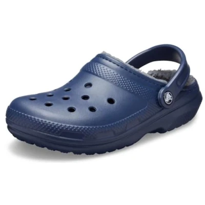 Bild av Crocs Classic Lined Unisex Tofflor &amp; inneskor, Storlek: 38 39, Navy/charcoal Konstmaterial