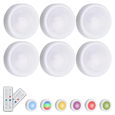 Bild av Generic 6 Pack LED Spotlights med Fjärrkontroll Trådlös