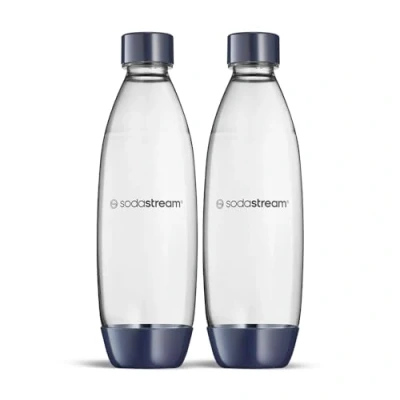 Bild av sodastream 2 x Diskmaskinssäkra Fuse Flaskor för Duo, Jord, E Terra, Art, Gaia, Mörkblå