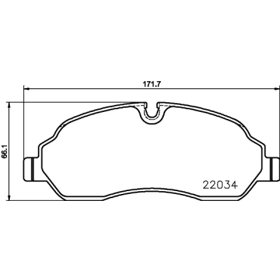 Bild av HELLA 8DB 355 021 571 Jeu de plaquettes frein contact signal d&#039;usure inclus avec vis d&#039;étrier accessoires