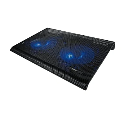 Bild av Trust Azul Laptop Cooling Pad, for Laptops Up to 17.3 Inch, with 2 Illuminated Fans, Fits Tilted Design, Cooler Cable Storage Black