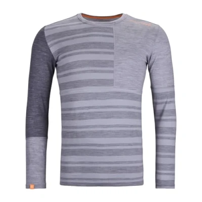 Bild av Ortovox Herr 185 Rock&#039;n&#039;Wool långärmad t shirt, Grå blandning, S, S